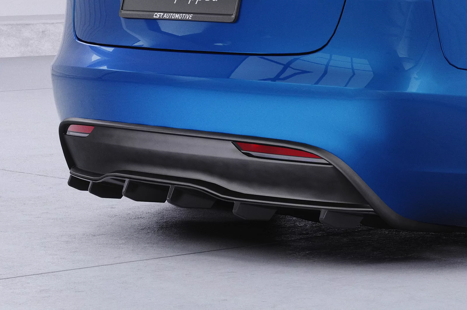 Heckansatz für Tesla Model 3 HA496 Schwarz Strukturiert