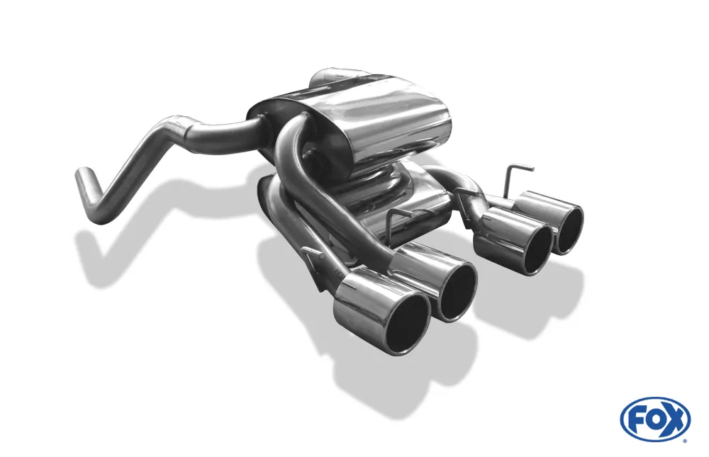 Corvette C06  Endschalldämpfer Ausgang mittig - 4x100 Typ 12 mittig