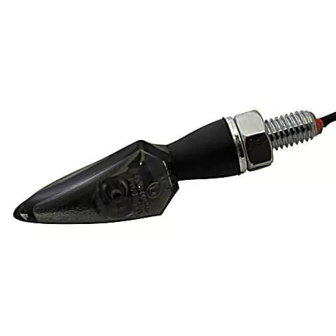 HIGHSIDER Pro Stream LED Blinker Gehäuse Schwarz / Linse Rauchgrau (Paar), Vorn & Hinten