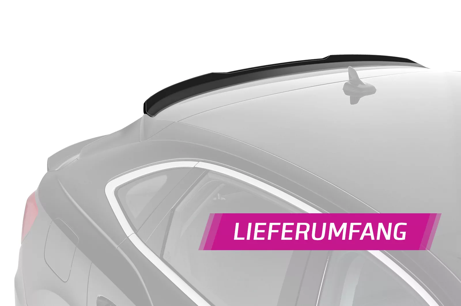 Heckflügel mit ABE für Audi Q3 (Typ F3) Sportback HF797-M Carbon Look (matt)