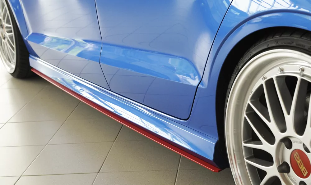 Rieger Seitenschwelleransatz für Audi A3 (8V) | 3-tür. (Cabrio 8V7) 09.16- (ab Facelift) für S-Line-Schweller / S3-Schweller