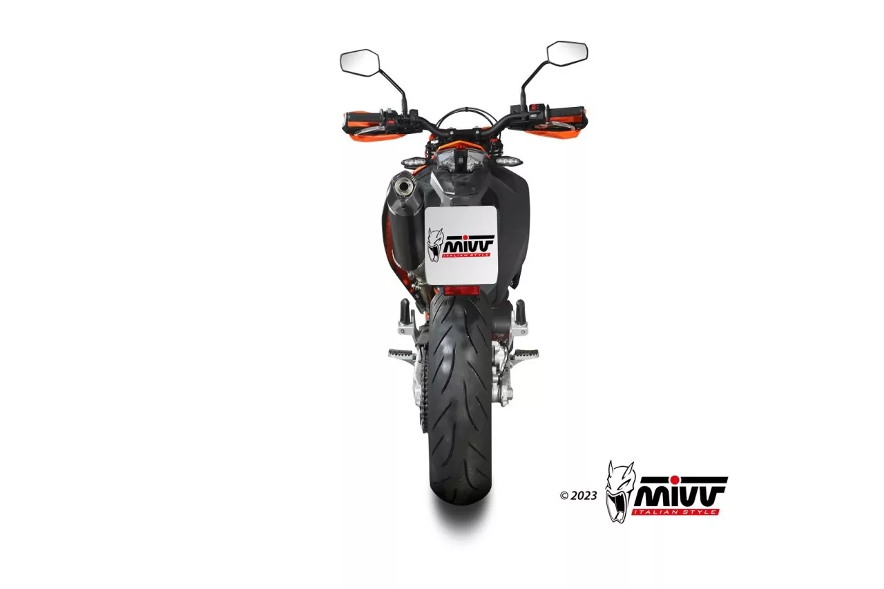 MIVV STR1 Edelstahl Schwarz KTM 690 ENDURO R-SMC-R 2021-2024