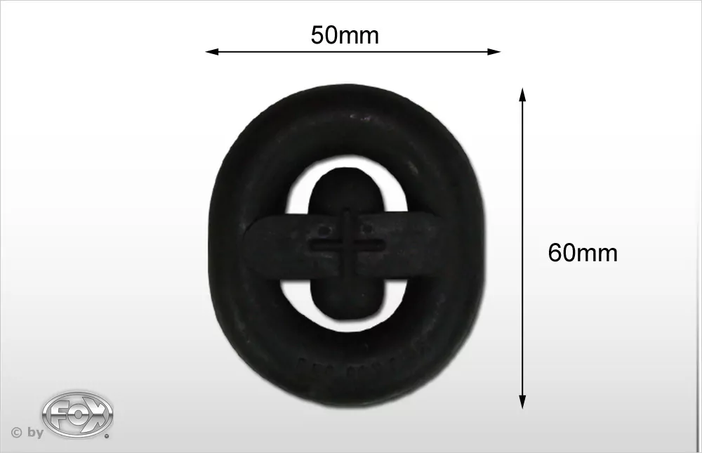 Gummi 1  Höhe 60mm - Breite 50mm