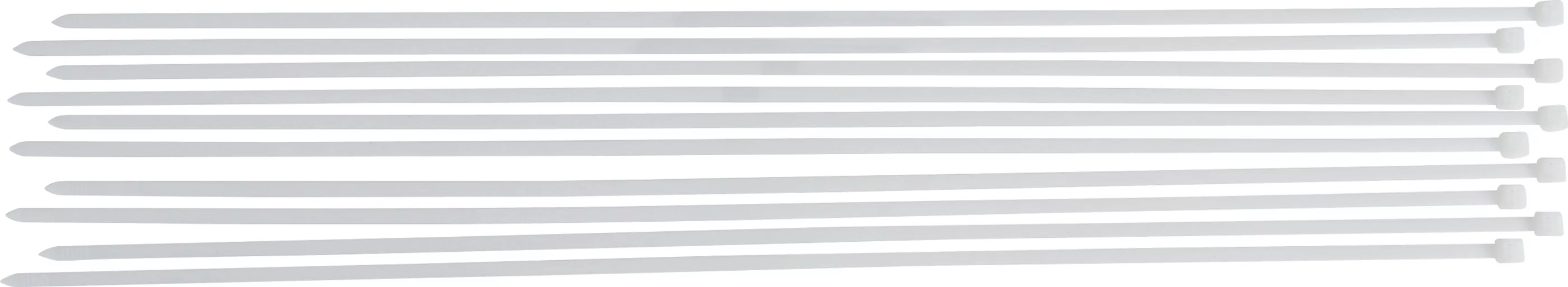 Kabelbinder-Sortiment | weiß | 8,0 x 800 mm | 10-tlg.