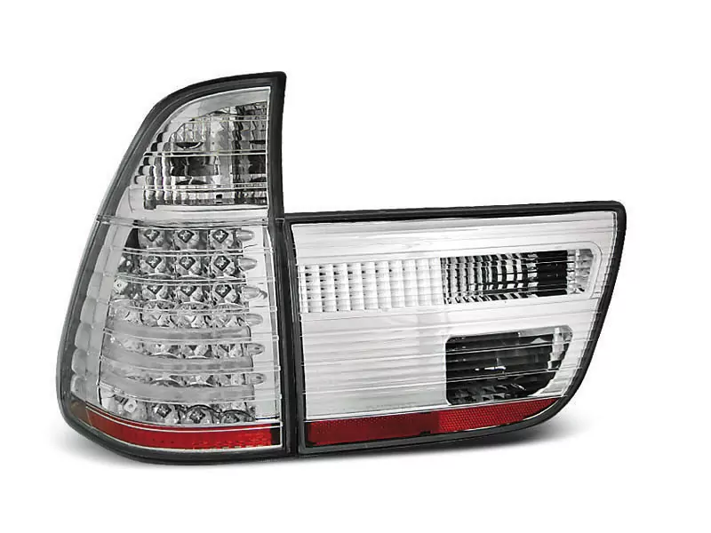 Led Tail Lights Chrome Fits Bmw X5 E53 09.99-10.03