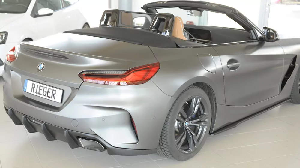 Rieger Heckeinsatz matt schwarz für BMW Z4 (G4Z/G29) Roadster 03.19-
