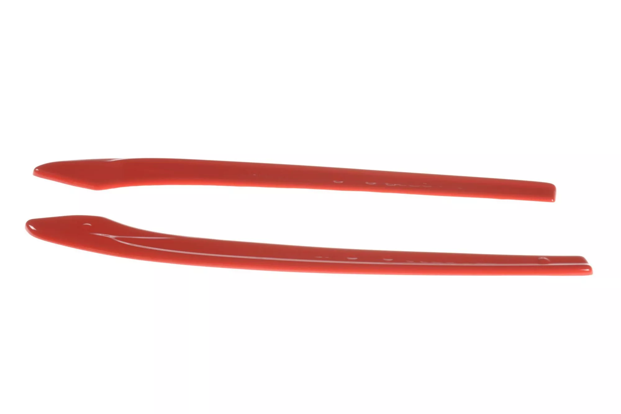 Heck Ansatz Flaps Diffusor Passend Für Diffusor V.2 Passend Für VW GOLF 7 R VARIANT FL Rot Hochglanz