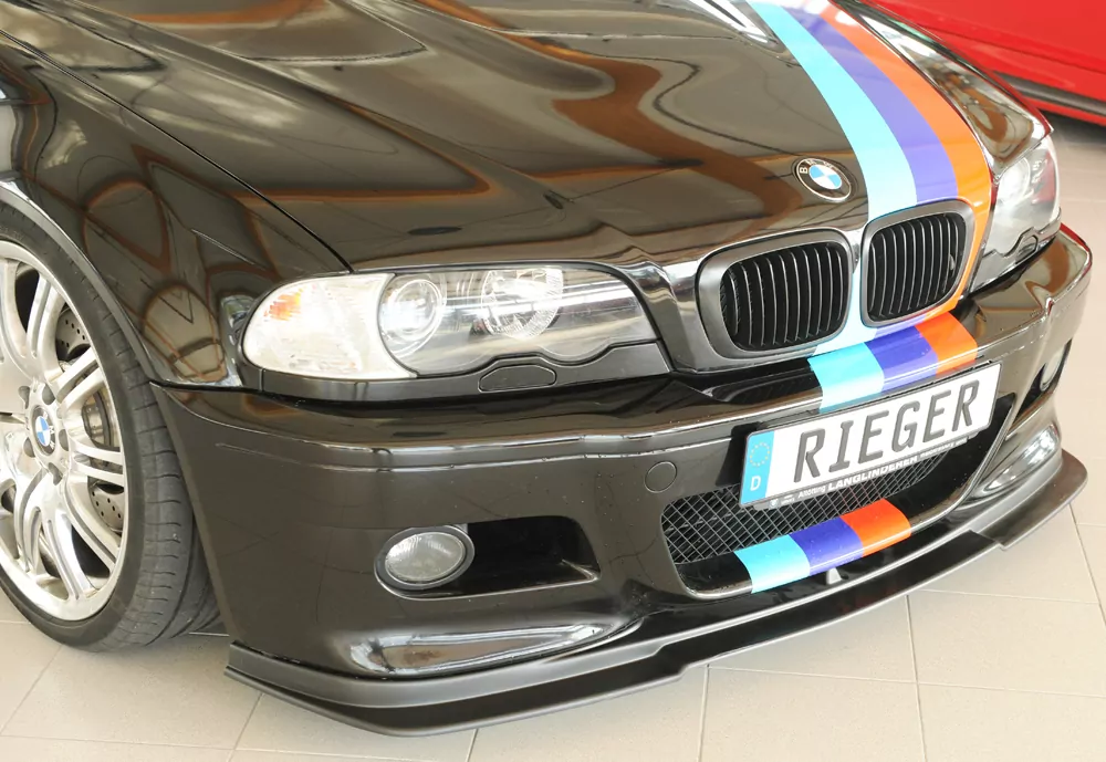 Rieger Spoilerlippe für BMW 3er E46 M3 - Cabrio 06.00- carbon optik