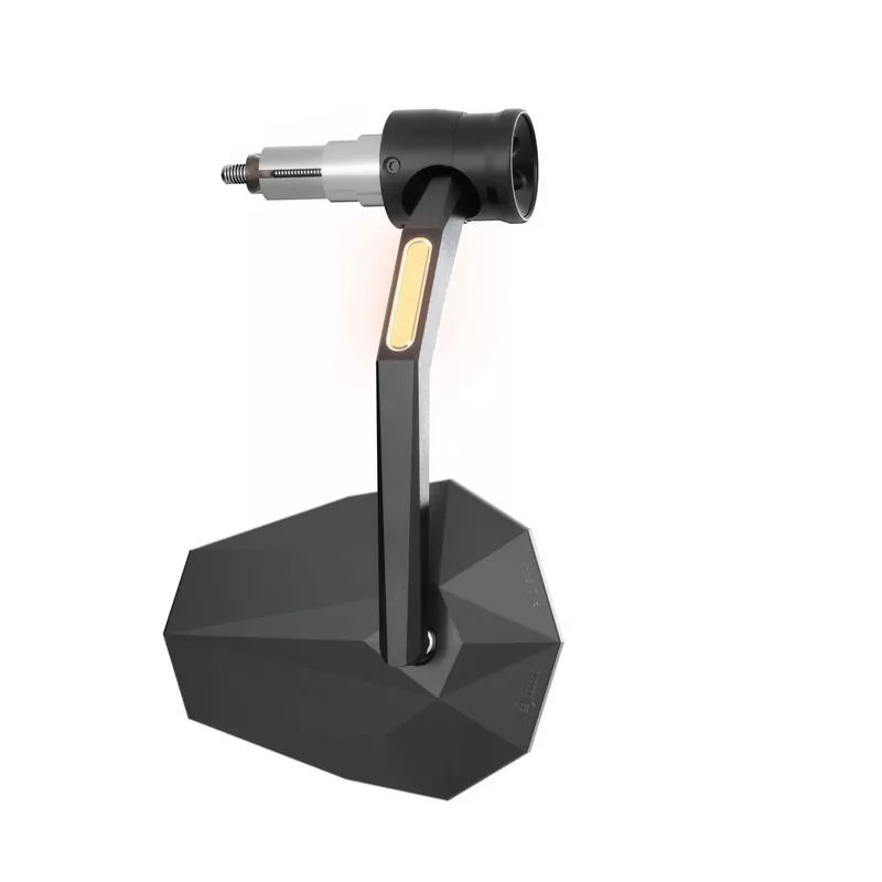 HIGHSIDER pro Lenkerendenspiegel Stealth-RIM X7 Schwarz Mit LED Blinker (1Stck.)