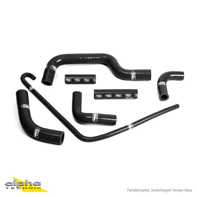 SAMCO SPORT Siliconschlauch Kit schwarz für Duacti Monster S4 S4R Modelljahr 2001-2008