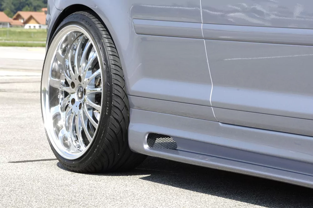 Rieger Seitenschweller rechts  matt schwarz für Audi A3 (8P) Cabrio 07.08- (ab Facelift)