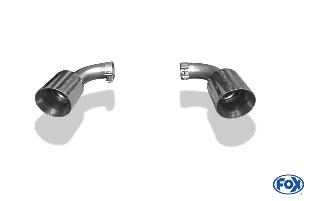 VW Touareg Typ 7P  Endrohrpaar zum Anstecken für den originalen Endschalldämpfer - 1x125 Typ 25 rechts/links