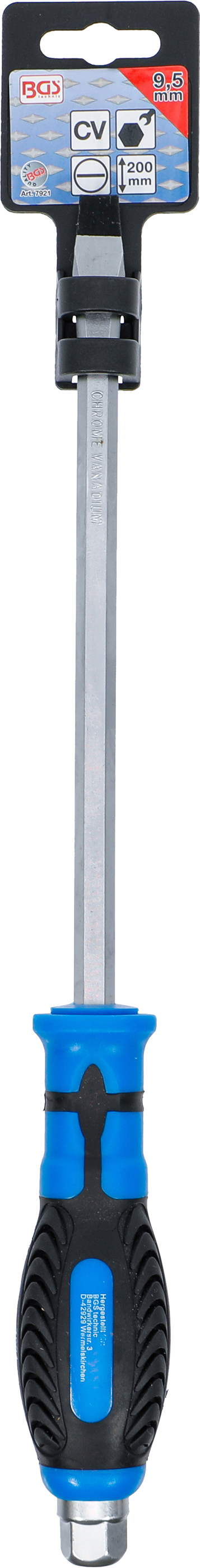 Schraubendreher | mit Außensechskant | Schlitz 9,5 mm | Klingenlänge 200 mm