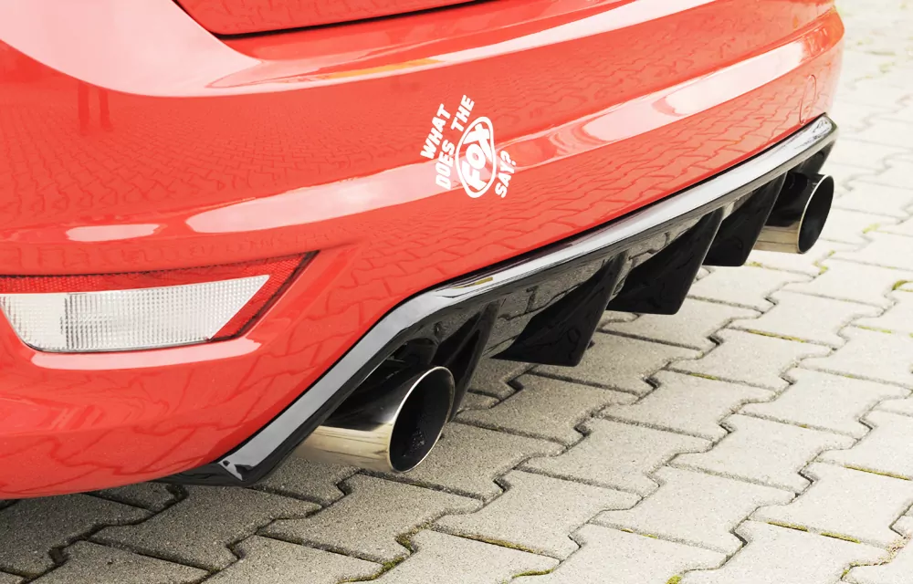 Rieger Heckeinsatz (GBL-34158) für Ford Focus 2 ST - 3-tür. 02.08-01.11 (ab Facelift) schwarz glanz