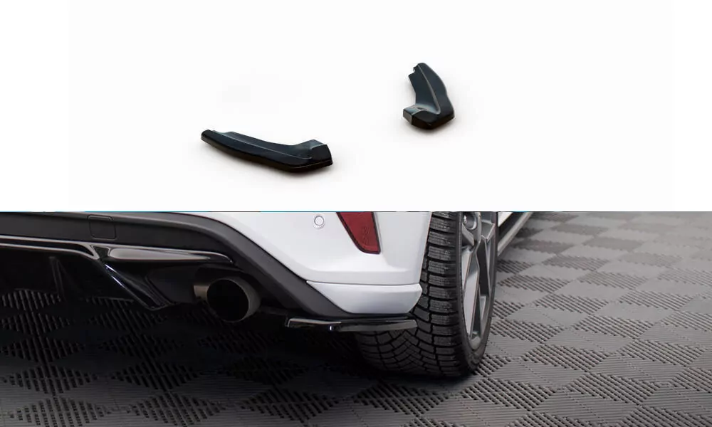 Heck Ansatz Flaps Diffusor Passend Für Diffusor Passend Für Ford Focus ST Mk4 Schwarz Hochglanz Schwarz Hochglanz