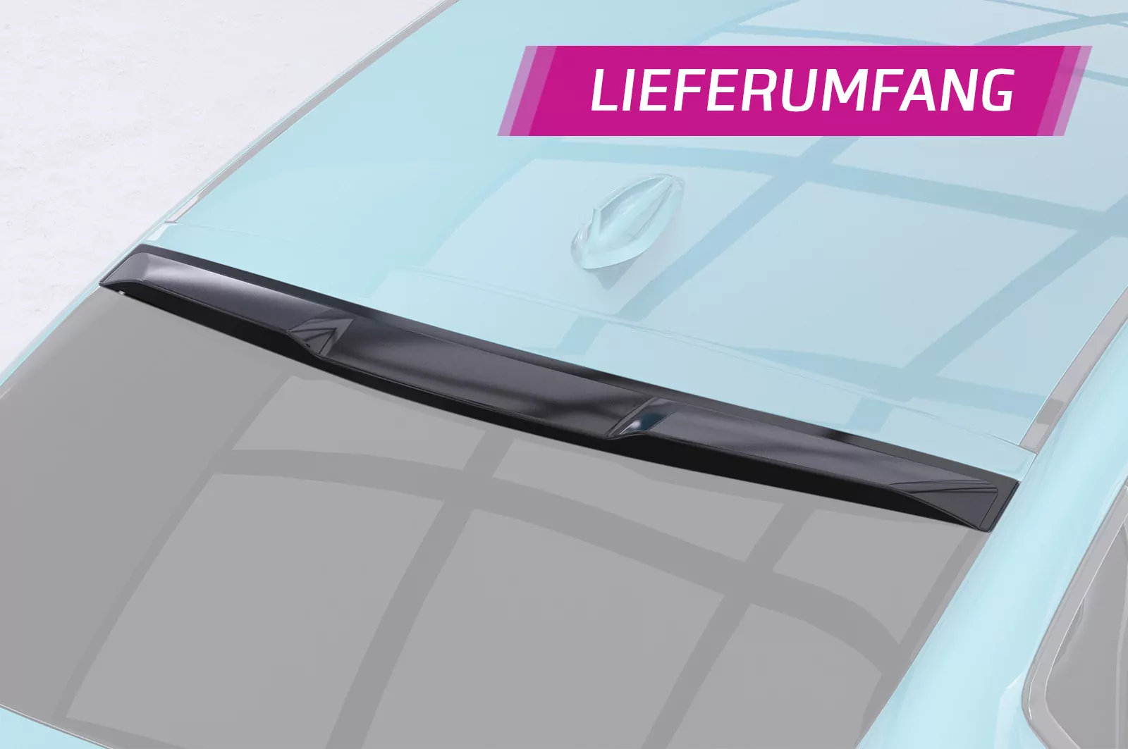 Heckscheibenblende für BMW X4 F26 HSB092 Schwarz Strukturiert