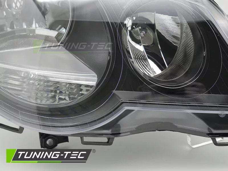 Headlight Black Right Side Tyc Fits Vw Polo 9n3 05-09