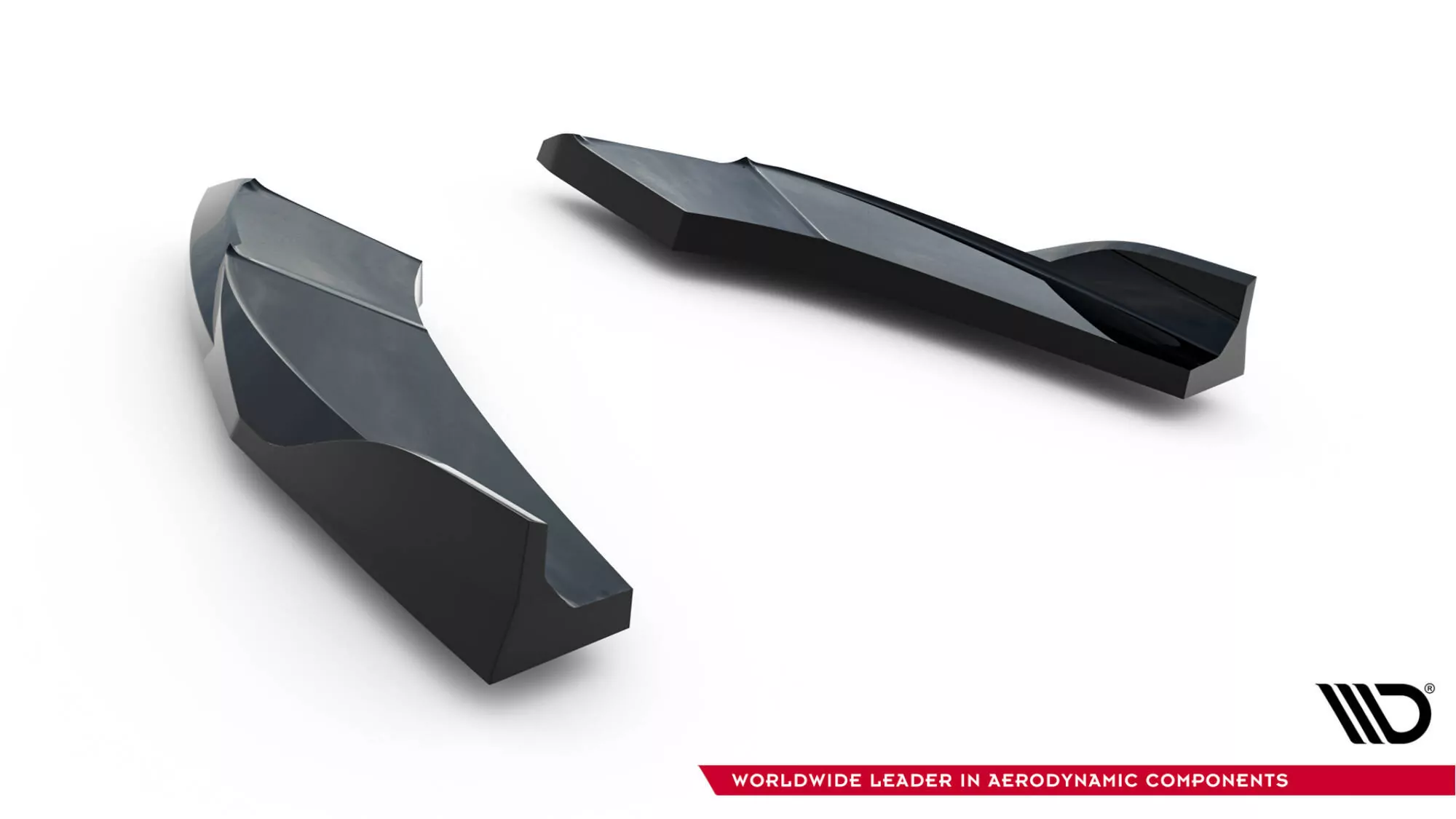 Heck Ansatz Flaps Diffusor V.2 Für Audi S3 Limousine 8Y Facelift Schwarz Hochglanz