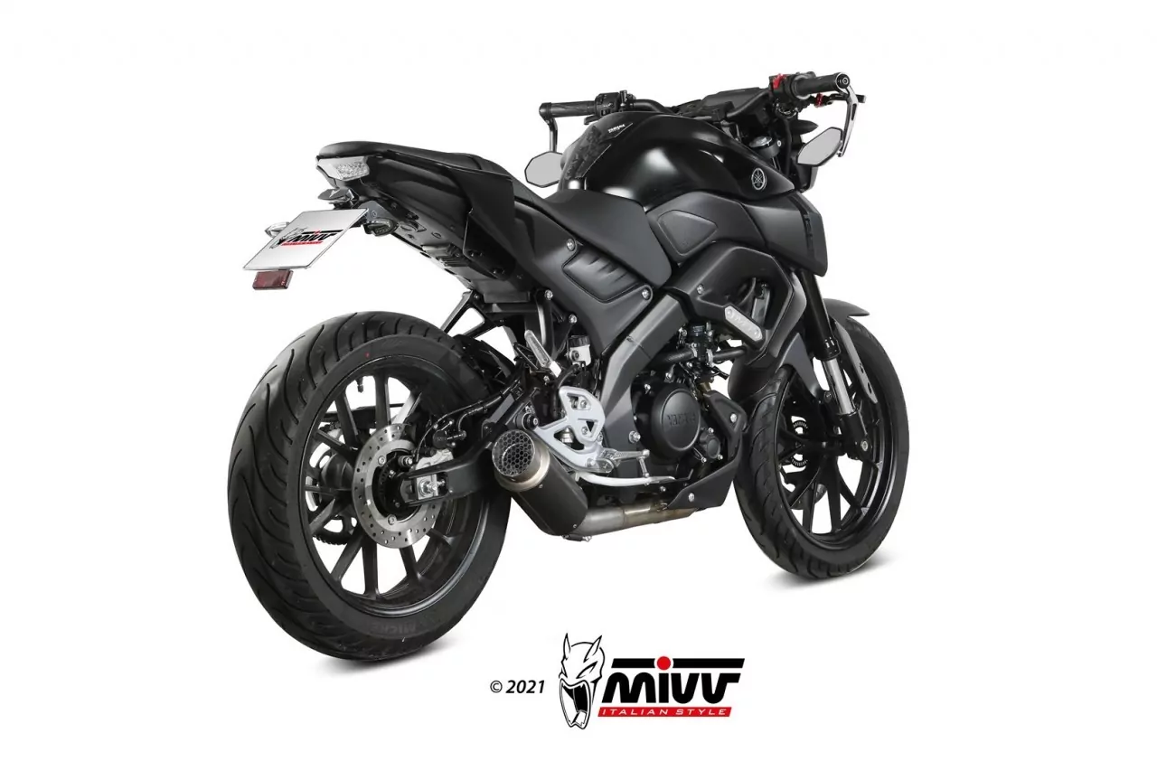 MIVV GPPro Edelstahl Schwarz YAMAHA MT 125 21-23 - YZF-R 125 19-23