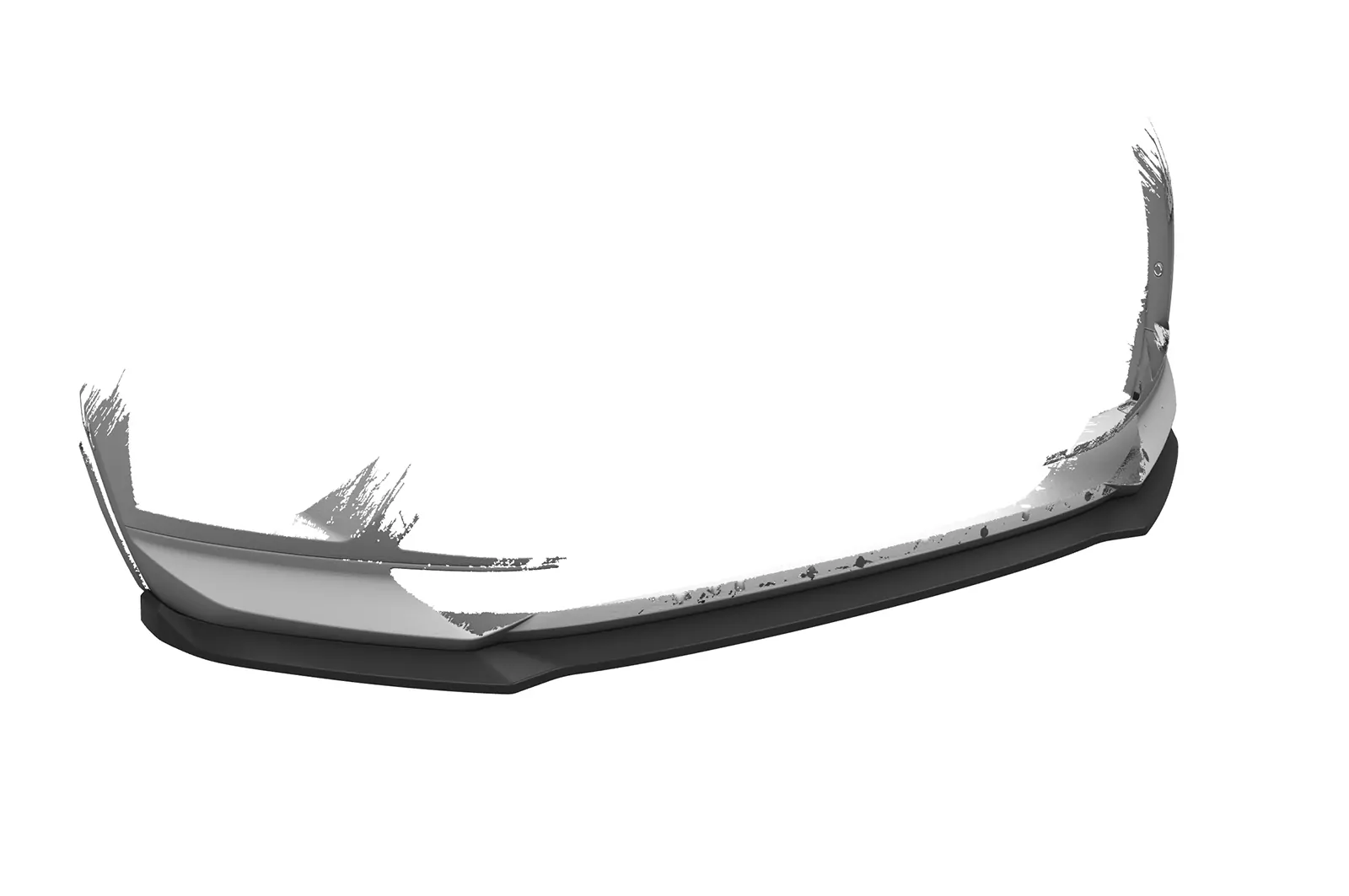 Cup-Spoilerlippe mit ABE für Skoda Kodiaq CSL614 Schwarz Strukturiert