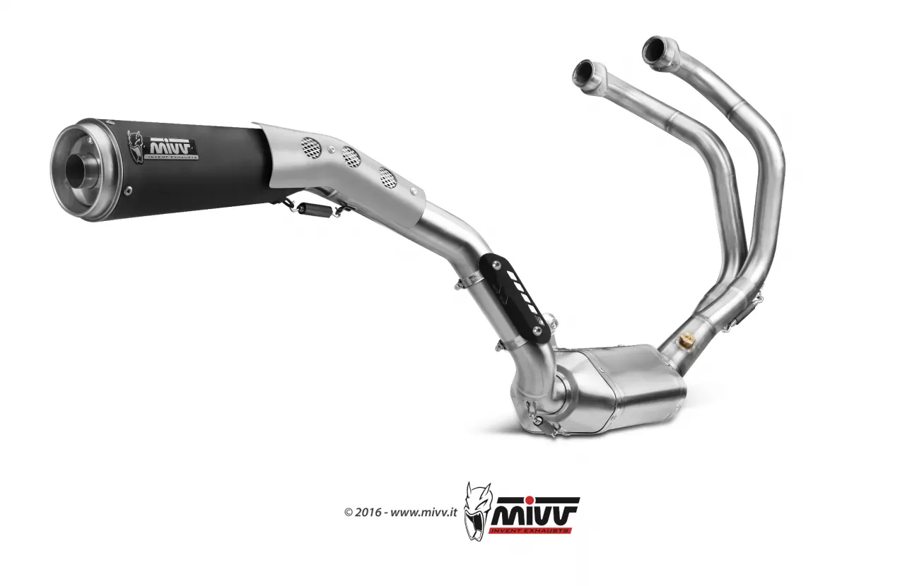 MIVV Ghibli Black Inkl. Krümmer Yamaha XSR 700 ´16-20