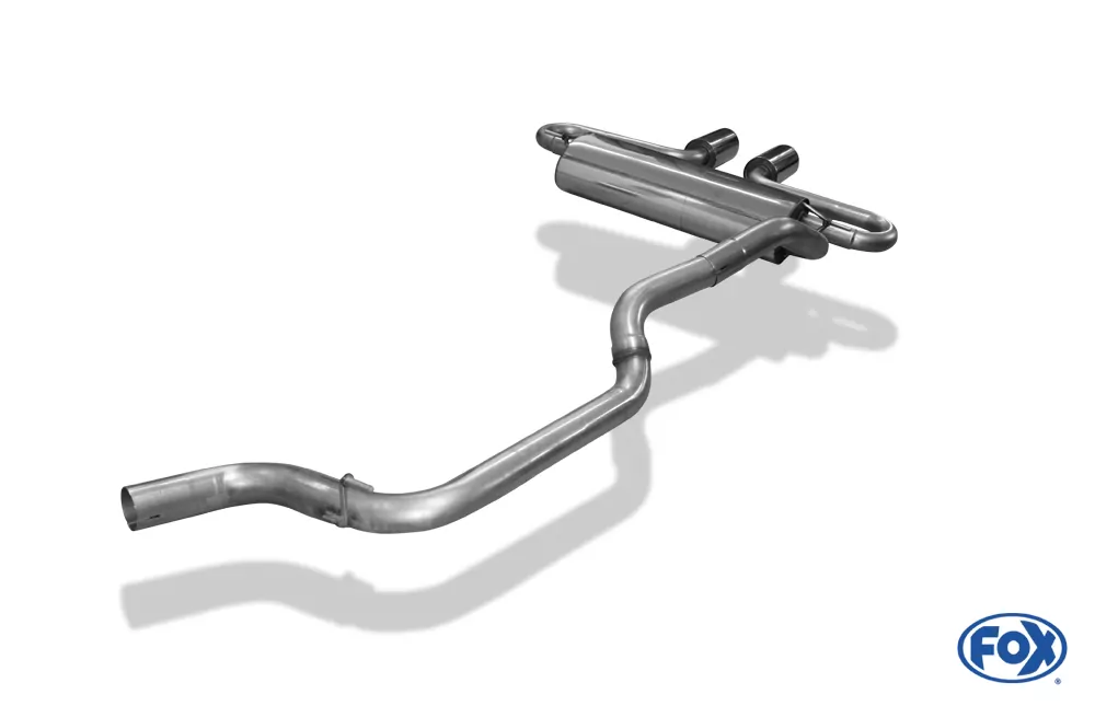 Ford Focus III ST Turnier Diesel  Endschalldämpfer quer Ausgang mittig - 2x100 Typ 25 mittig