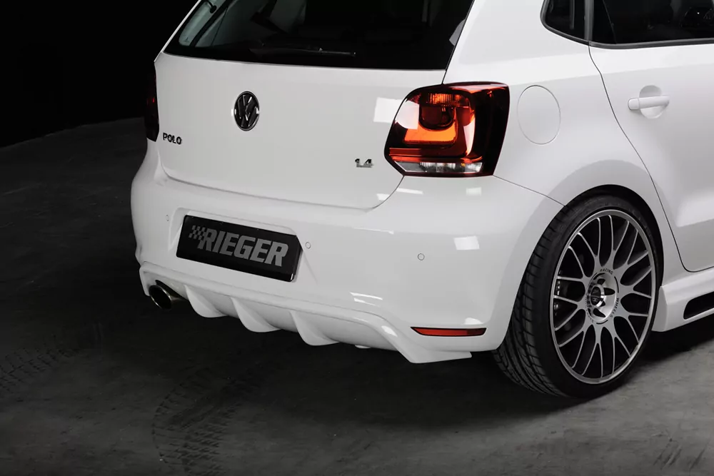 Rieger Heckeinsatz für VW Polo 6 GTI (6R) - 3-tür. 05.10-01.14 (bis Facelift) carbon optik
