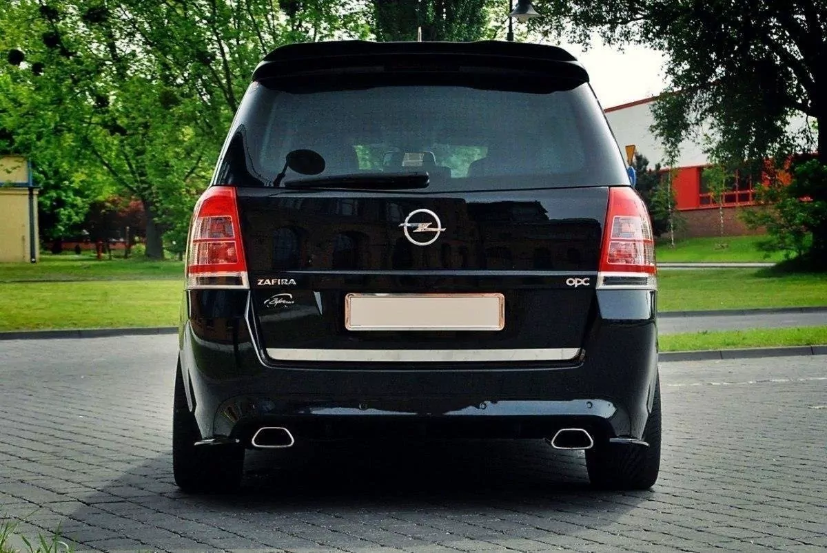 Heck Ansatz Flaps Diffusor Passend Für Diffusor Passend Für OPEL ZAFIRA B OPC / VXR Schwarz Hochglanz Schwarz Hochglanz
