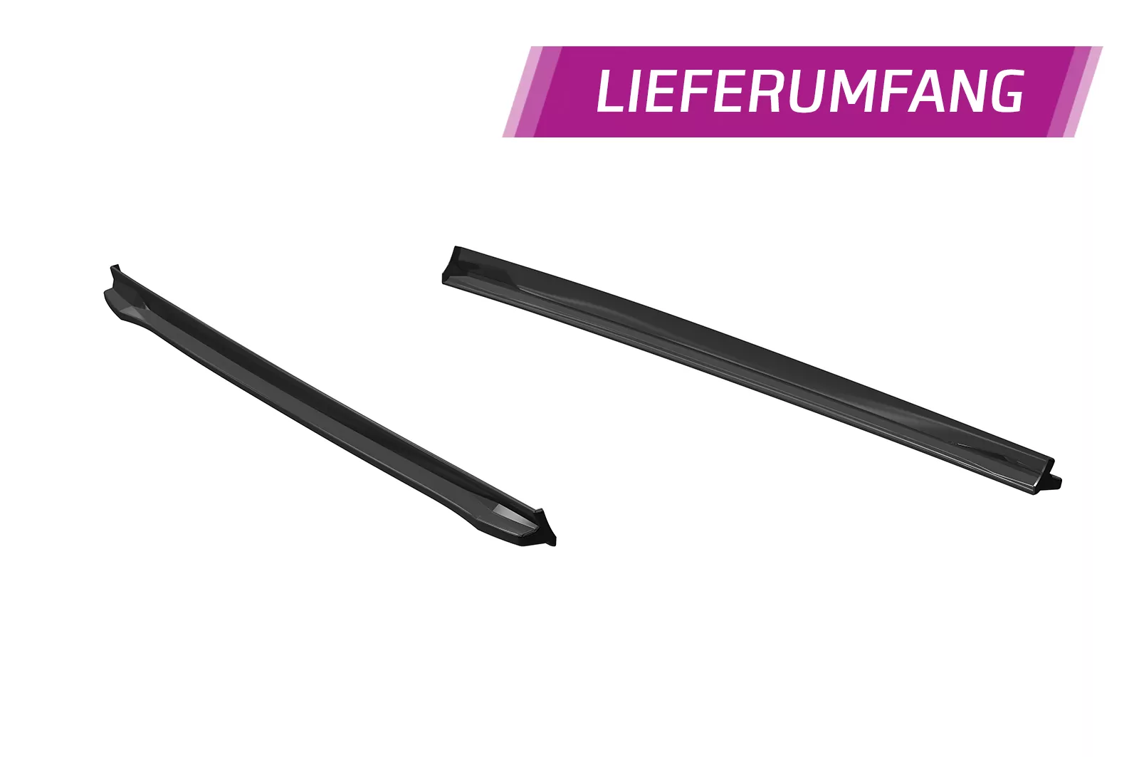 Seitenschweller für Seat Leon 3 (Typ 5F) Cupra/FR SS488 Schwarz Strukturiert