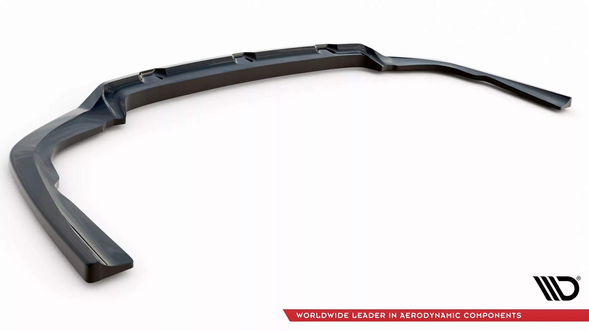 Hinten Splitter (mit Einem Vertikalem Balken) V.2 BMW X6 M-Paket G06 Schwarz Hochglanz