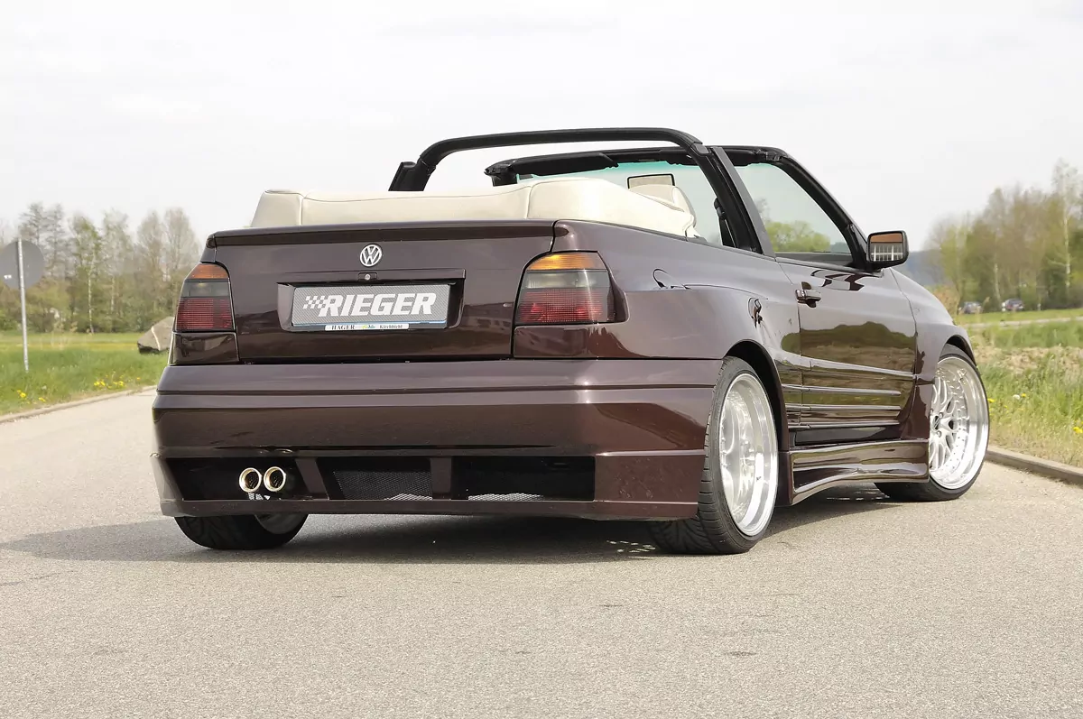 Rieger Heckschürze Breitbau II für VW Golf 3 -    carbon optik