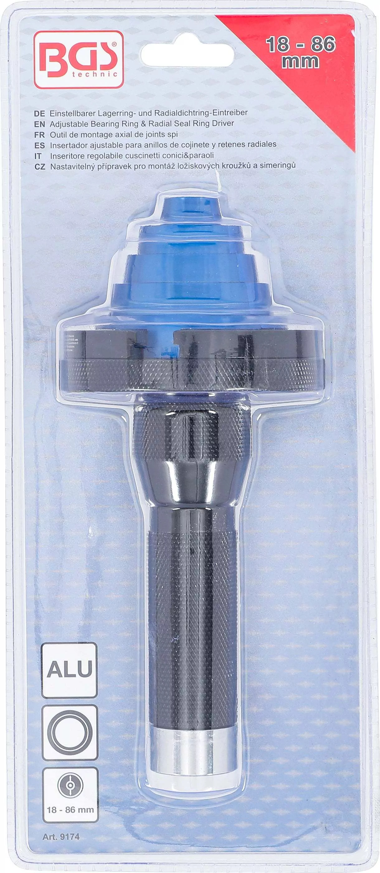 Einstellbarer Lagerring- und Radialdichtring-Eintreiber