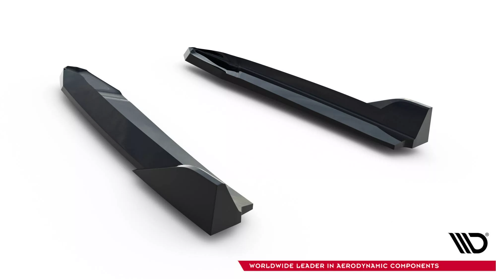 Heck Ansatz Flaps Diffusor Für V.8 Skoda Octavia RS Liftback / Combi Mk4 / Mk4 Facelift Schwarz Hochglanz