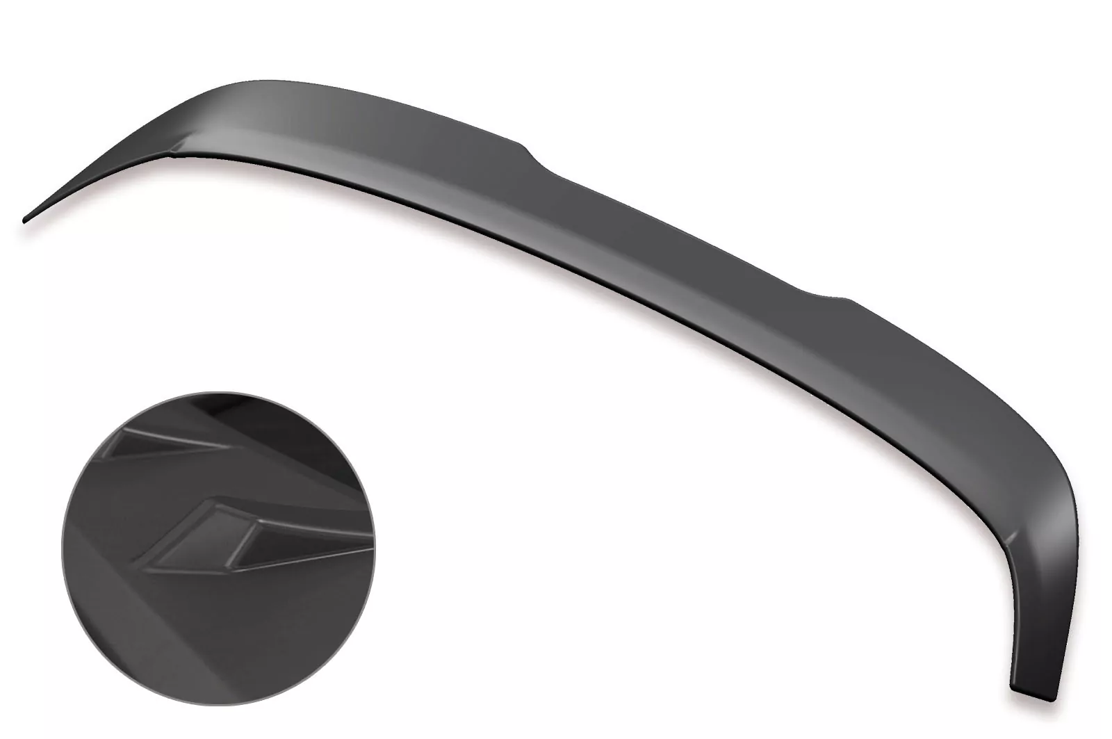 Heckflügel mit ABE für VW Golf 8 GTI, GTD, GTE, R, R-Line Lackierfreundlich (schwarz matt)