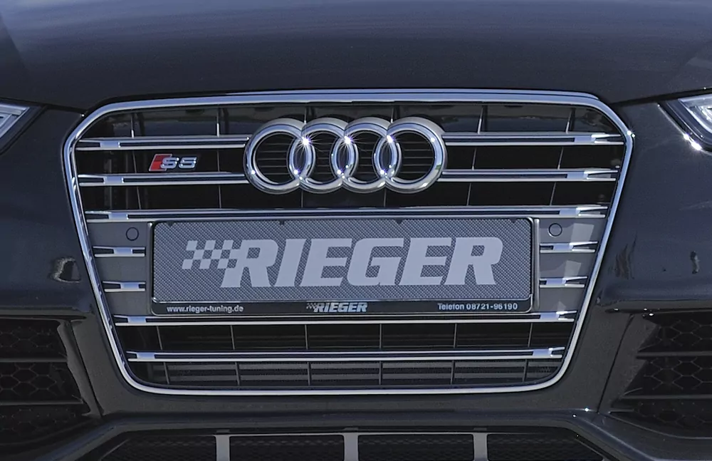 Kühlergrill Audi S5 (B8) platinumgrau inkl S5-Logo für Audi A5 S5 (B8/B81) Cabrio 10.11-06.16 (ab Facelift)