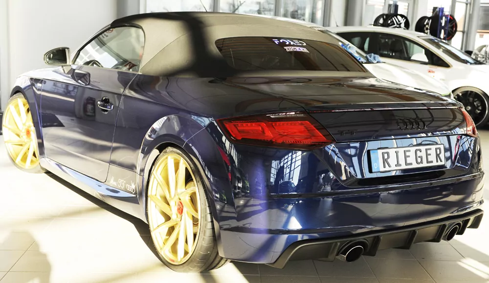Rieger Heckeinsatz für Audi TT (8J-FV/8S) - Coupé 09.18- (ab Facelift) carbon optik