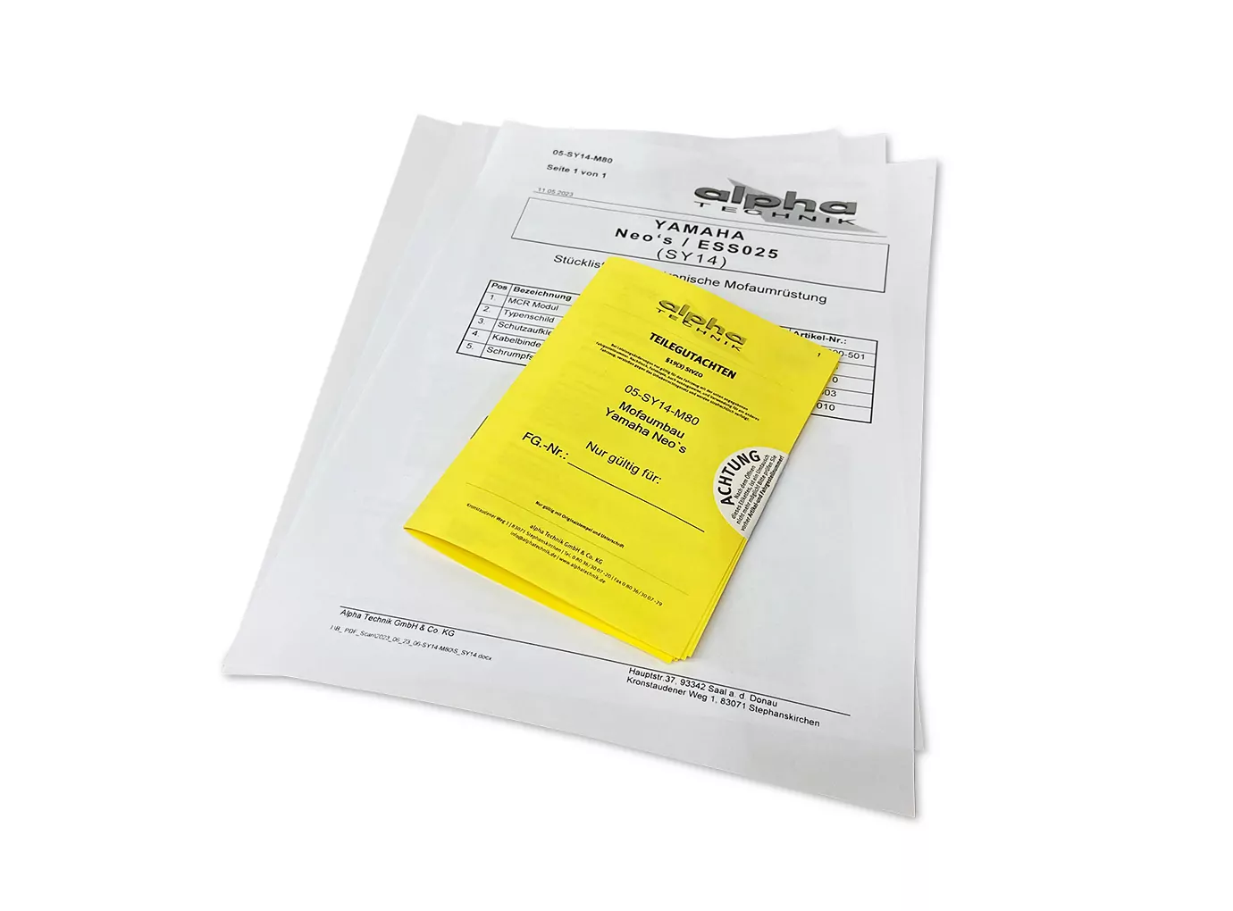 Drosselkit Mofa für Yamaha NEO's Typ SY14 ab Modelljahr 2023