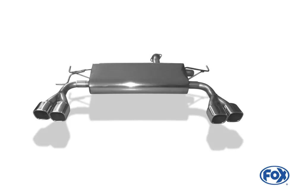 Hyundai Tucson Allrad 2,7l - JM  Endschalldämpfer quer Ausgang rechts/links - 2x88x79 Typ 70 rechts/links