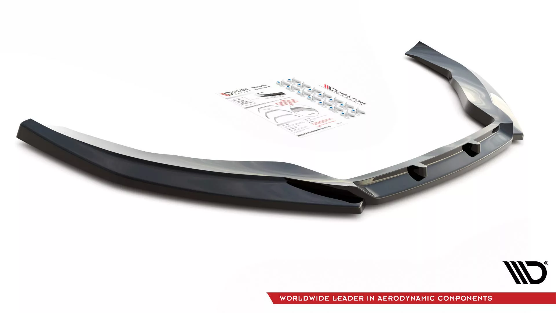 Front Ansatz V.4 Für Volkswagen Passat CC Schwarz Hochglanz