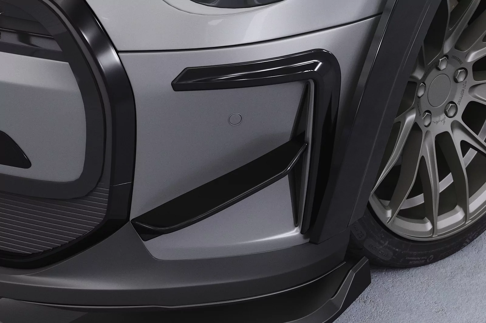 Airintakes für Mini F55 / F56 / F57 AI033 Schwarz Strukturiert