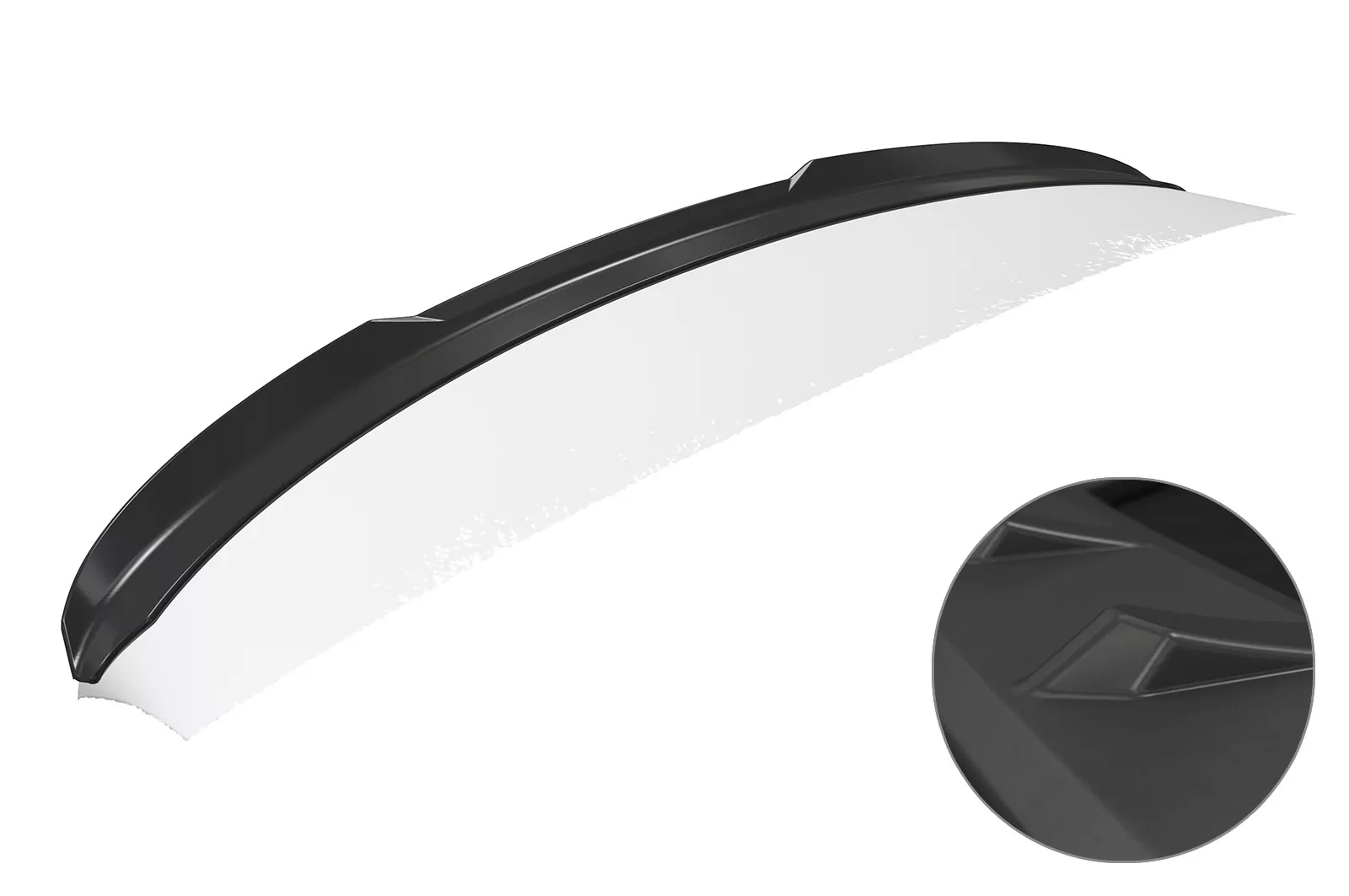 Heckflügel mit ABE für Skoda Octavia III (Typ 5E) Combi Lackierfreundlich (schwarz matt)