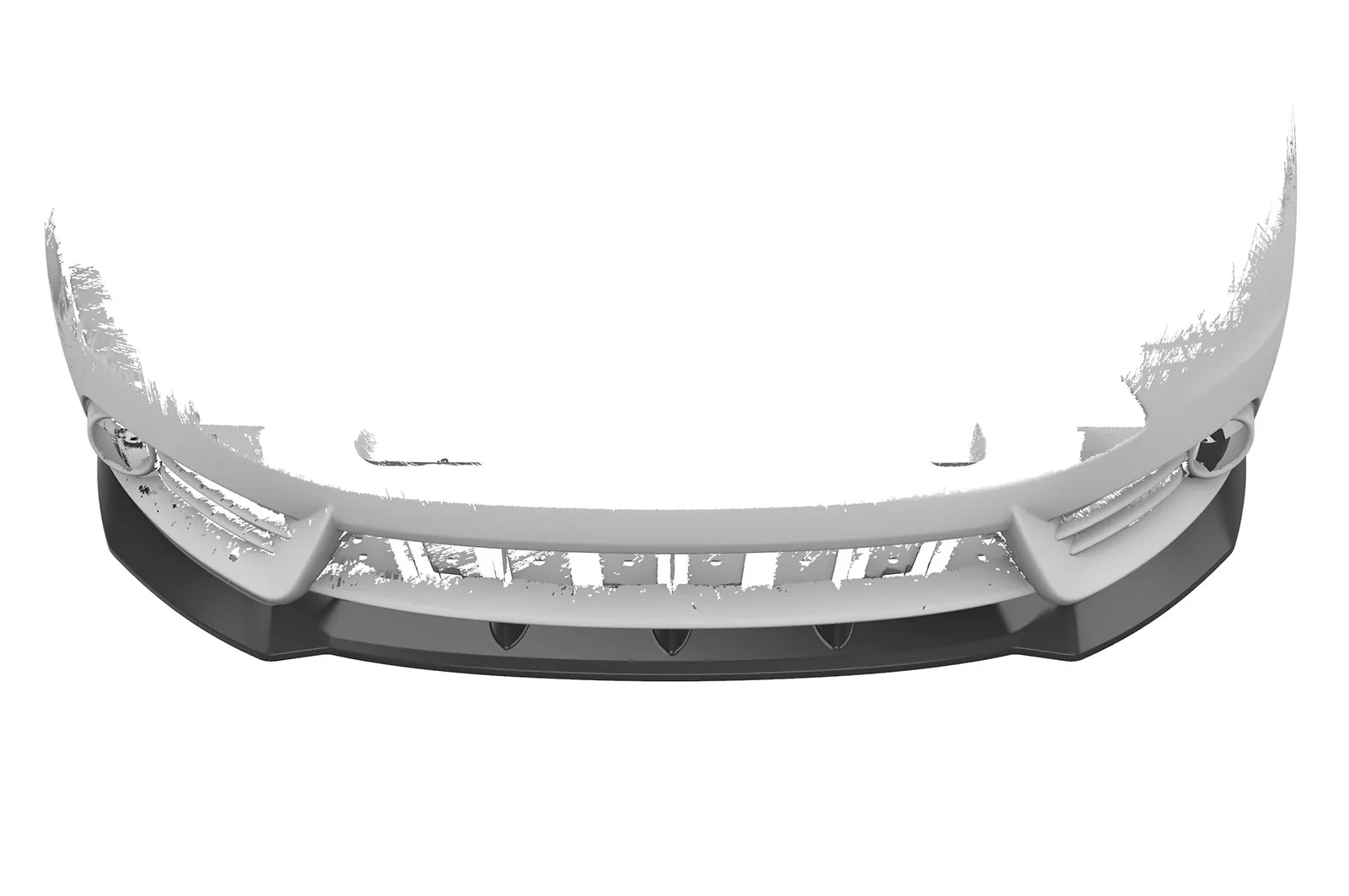 Cup-Spoilerlippe mit ABE für Ford Focus MK3 ST CSL491 Strukturiert (schwarz matt)