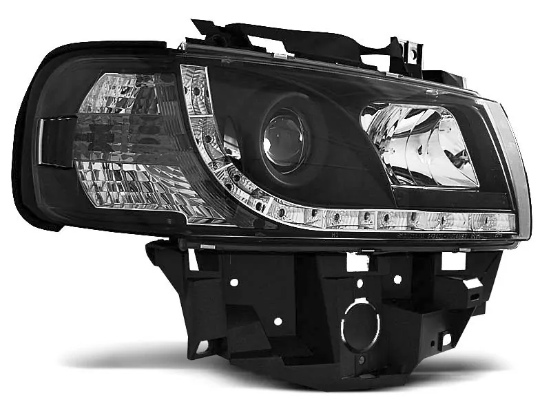 HEADLIGHTS DAYLIGHT BLACK fits VW T4 08.96-03.03 BUS