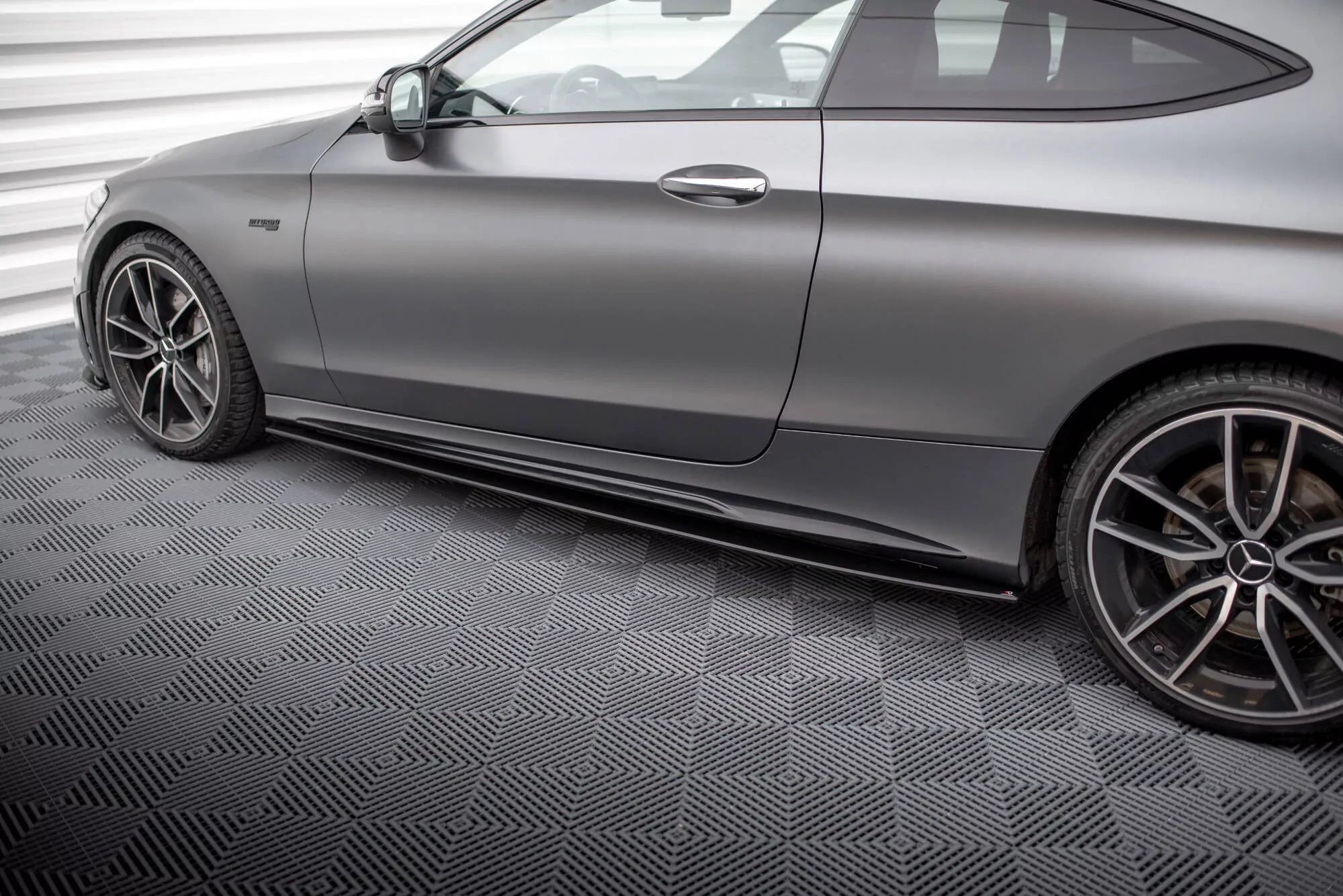 Street Pro Seitenschweller Ansatz Für Mercedes-AMG C43 Coupe / Cabrio C205  Facelift / A205 Facelift