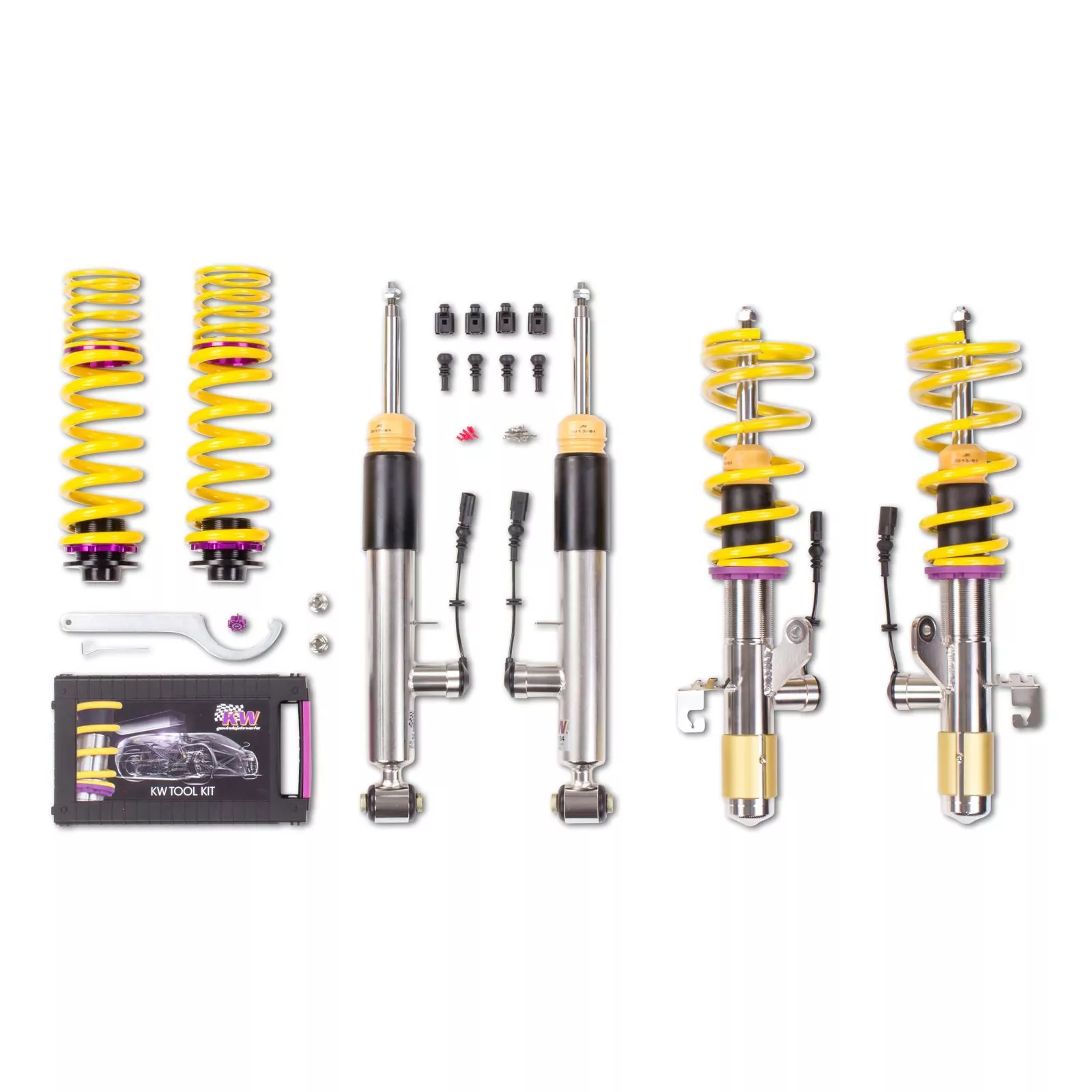 KW DDC - Plug & Play Gewindefahrwerk inox BMW 2er Coupe (F22, F87) 1C, M3 Allrad 10/2012-