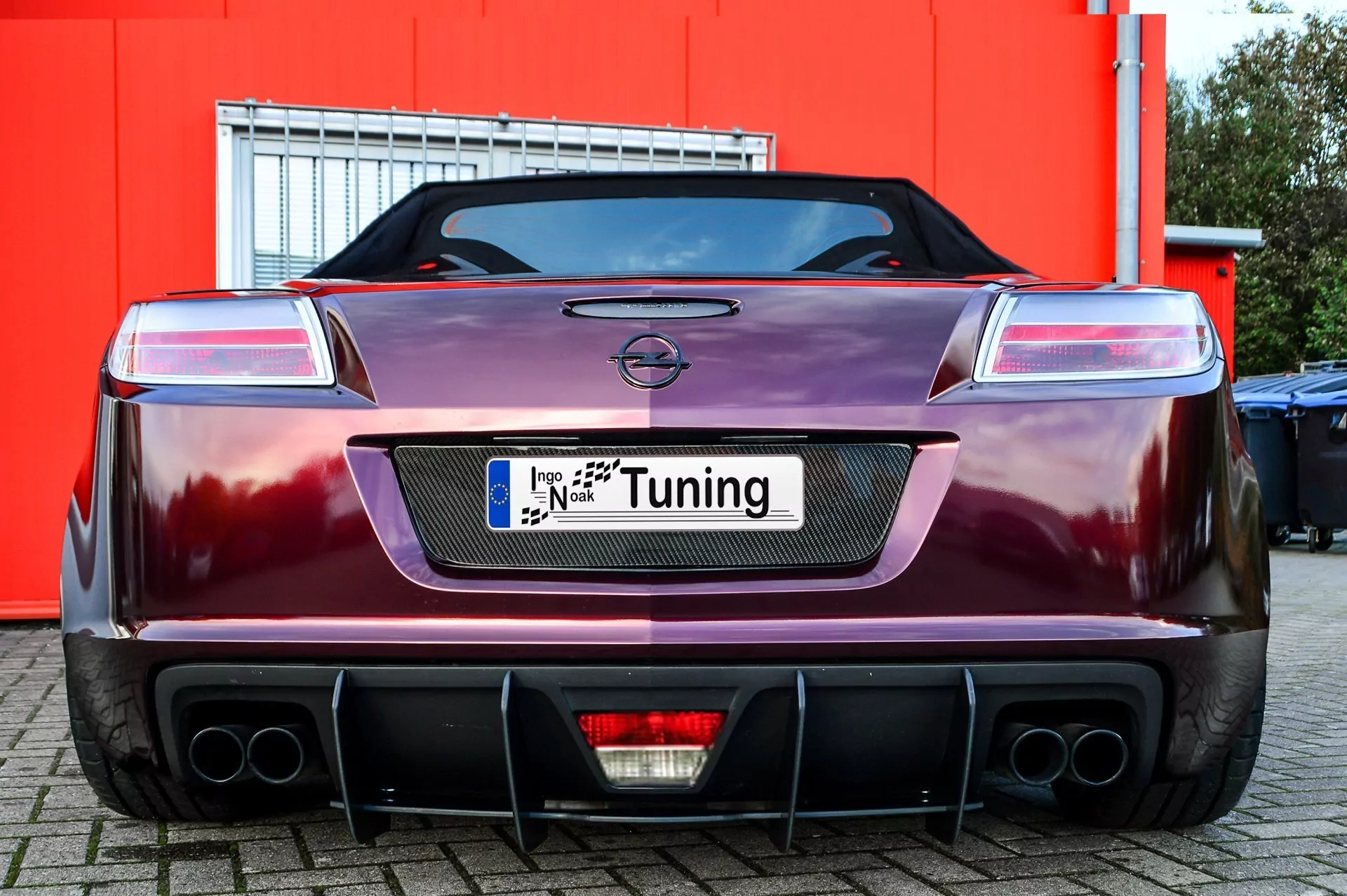 Gefräster Heckansatz für Opel GT Roadster