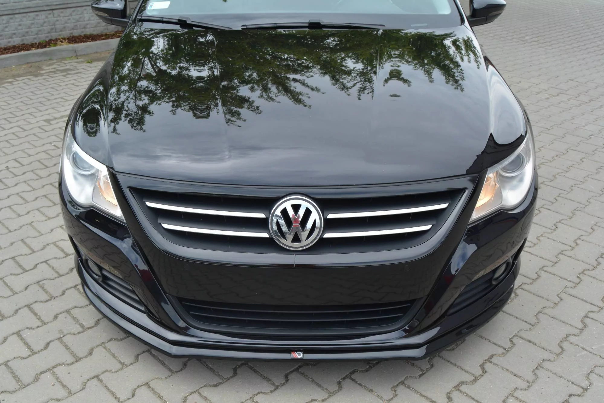 Front Ansatz Passend Für V.2 Passend Für VW PASSAT CC STANDARD Schwarz Hochglanz Schwarz Hochglanz