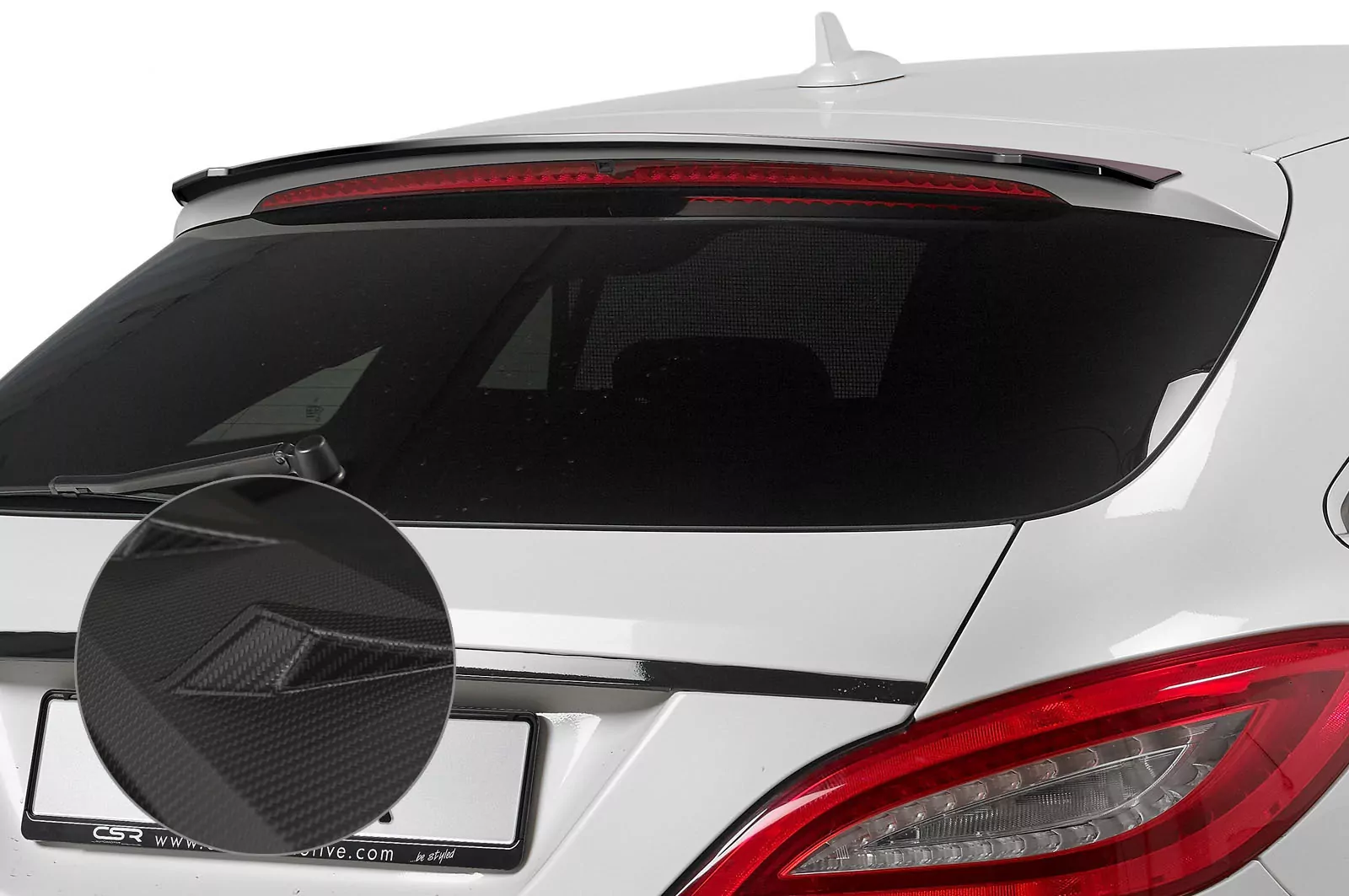 Heckflügel mit ABE für Mercedes Benz CLS X218 AMG-Line HF688-M Carbon Look (matt)