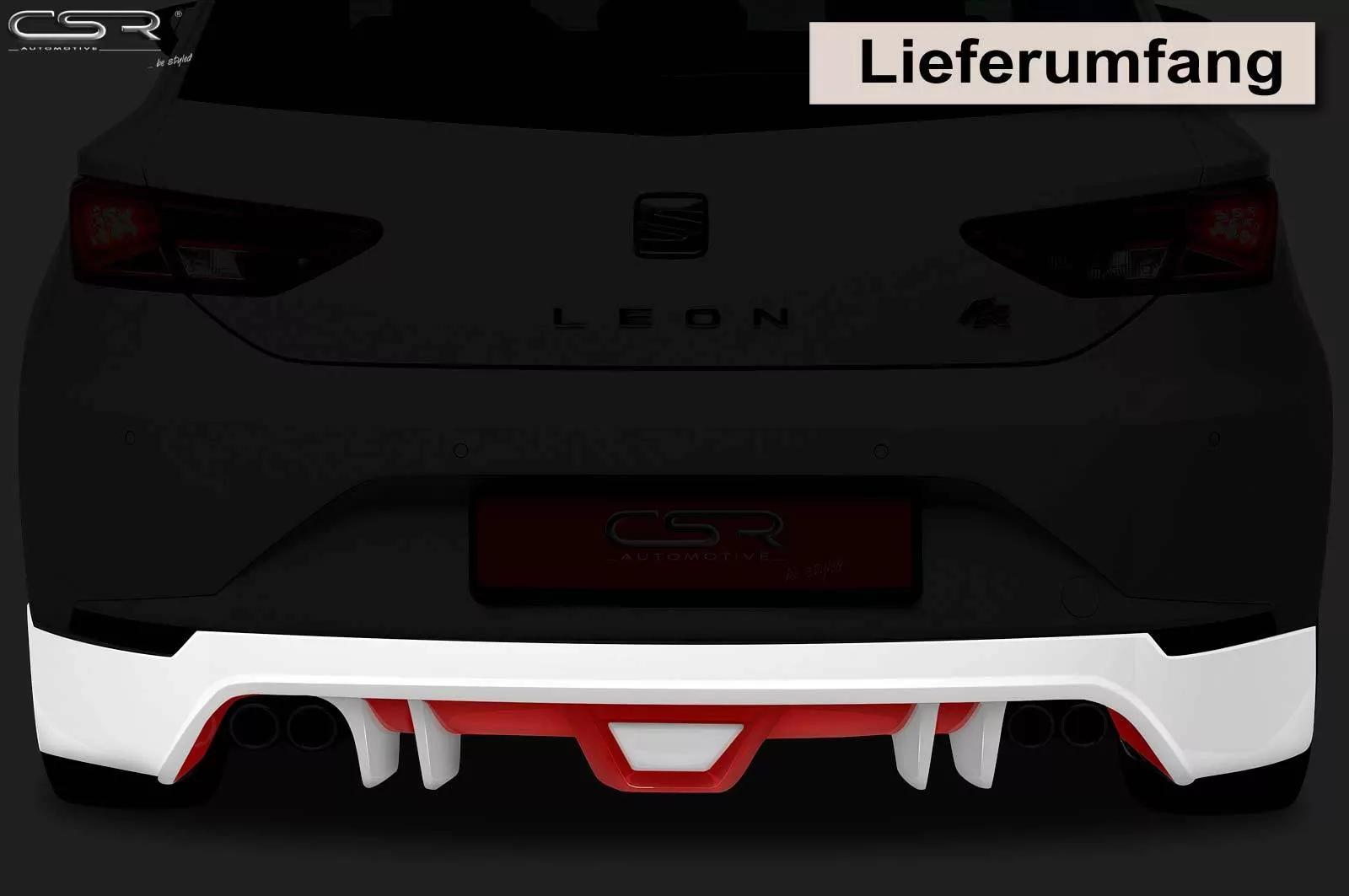 Heckansatz für Seat Leon III Typ 5F HA111