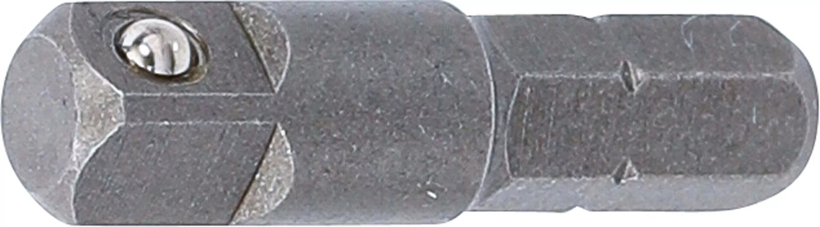 Bit-Knarren-Adapter | Außensechskant 6,3 mm (1/4") - Außenvierkant 6,3 mm (1/4") | 30 mm